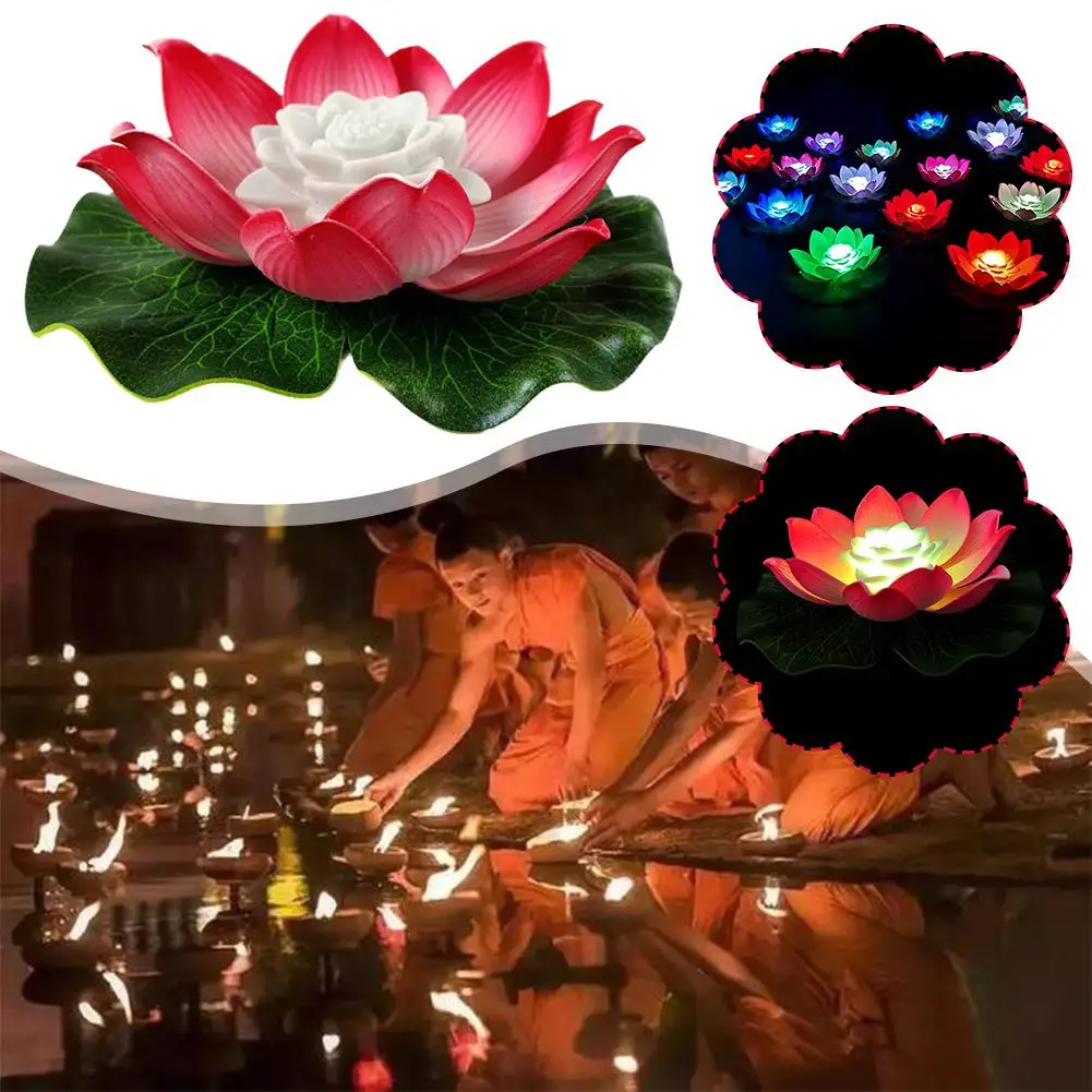 Floating Lotus Light Pool Outdoor Garden Water Flower Landscape Lamp Candle Lights Night Decor Led Electronic Lamp P4g5
Floating Lotus Light Pool Outdoor Garden Water Flower Landscape Lamp Candle Lights Night Decor Led Electronic Lamp P4g5
