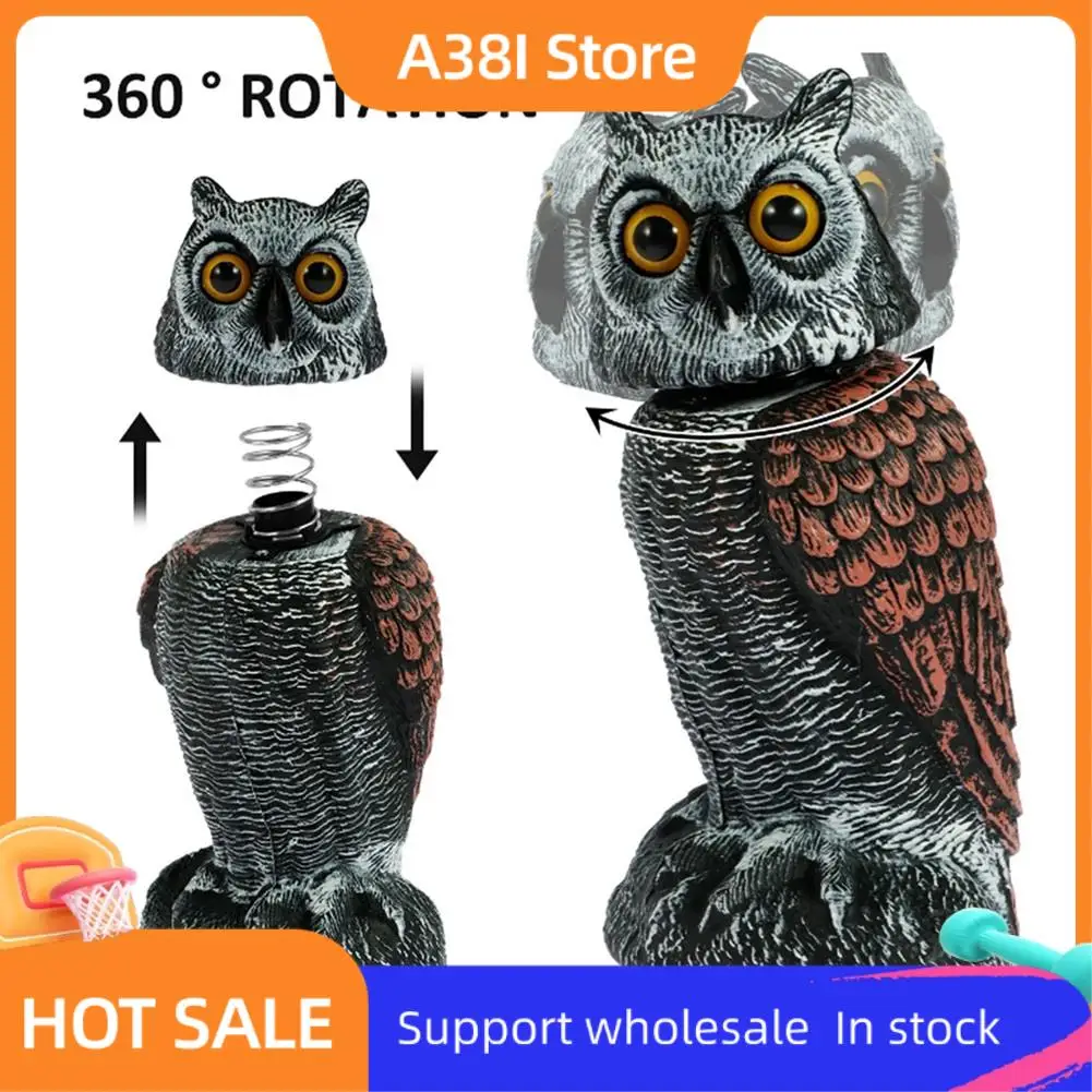 A38I Owl Scare Control Devices With 360° Swivel Fake Owl Decoy Owl Bird Deterrent Garden Decoration
A38I Owl Scare Control Devices With 360° Swivel Fake Owl Decoy Owl Bird Deterrent Garden Decoration