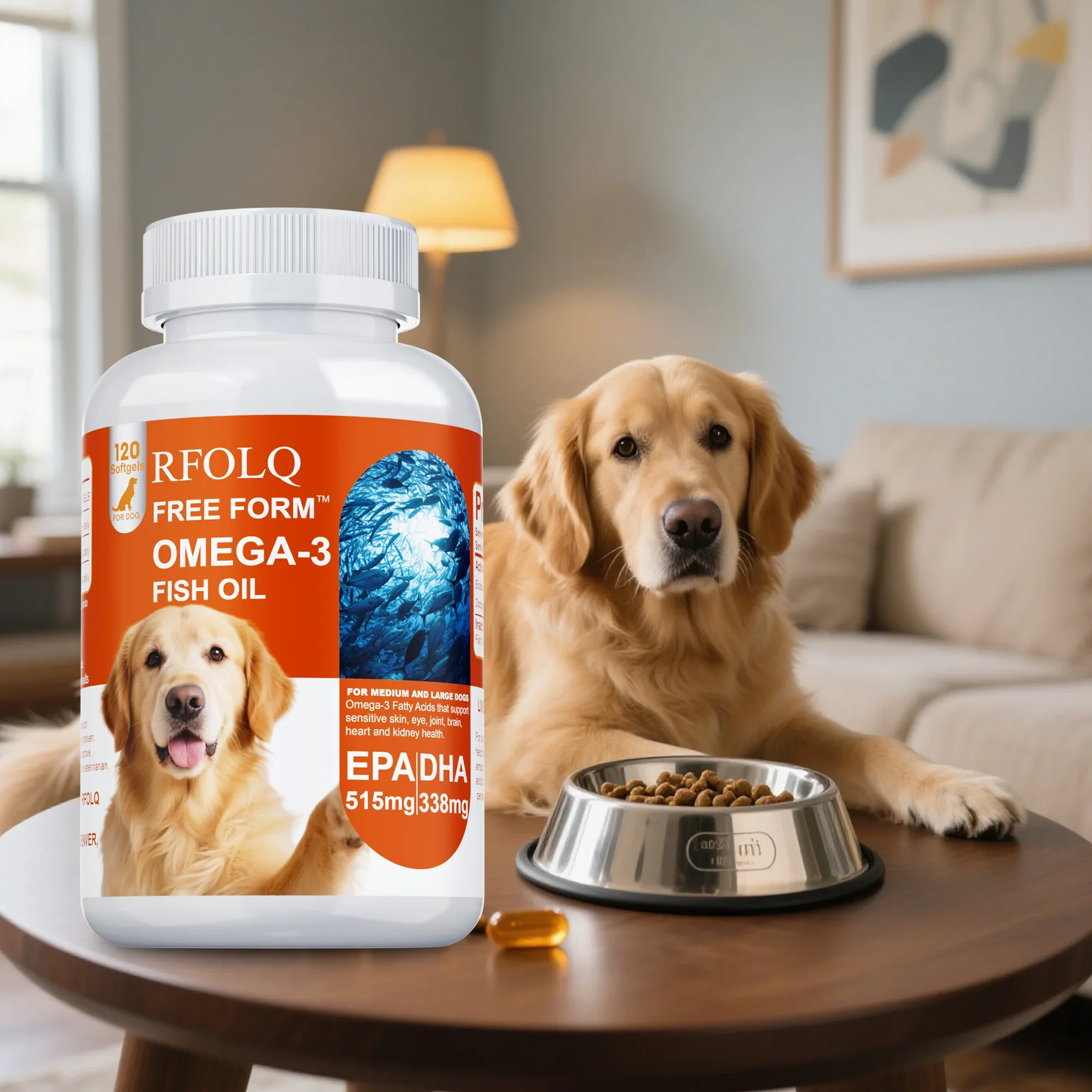 Free Form Omega-3 Fish Oil - Improve Joint Flexibility, Supports Mobility, Helps Reduce Dry and Itchy Skin, Enhance Immunity
Free Form Omega-3 Fish Oil - Improve Joint Flexibility, Supports Mobility, Helps Reduce Dry and Itchy Skin, Enhance Immunity