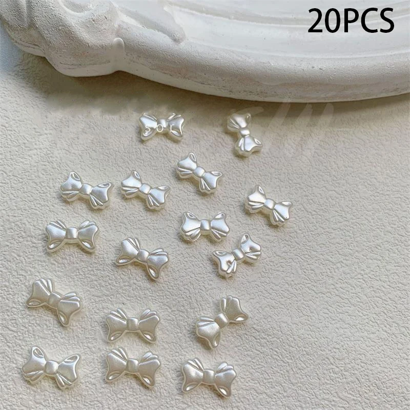 20 PCS/Bag Pearl White Retro French Simple Bowknot Nail Art Accessories Elegant Gentle Bowknot 3D Resin DIY Nail Art Accessories
20 PCS/Bag Pearl White Retro French Simple Bowknot Nail Art Accessories Elegant Gentle Bowknot 3D Resin DIY Nail Art Accessories