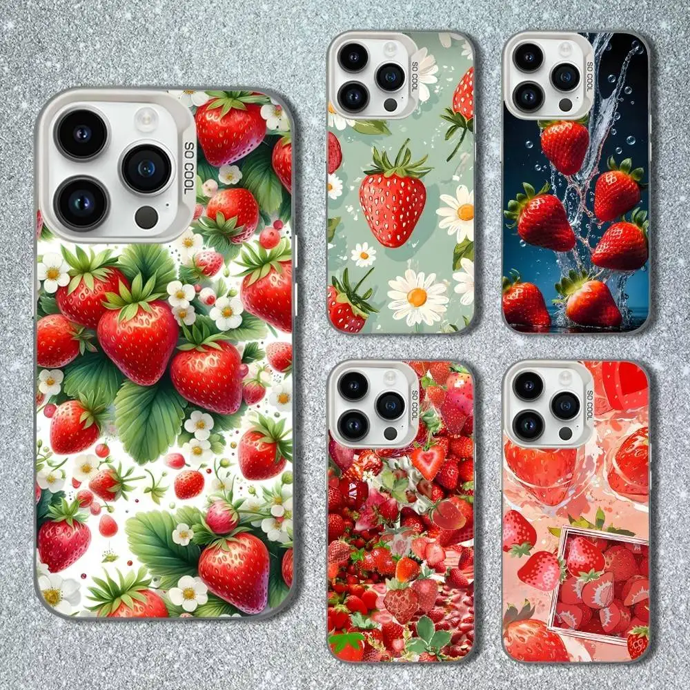 Fruit Strawberry Cute Art Phone Case For iPhone 13,15,14,16,12,11,Mini,MAXXS,Pro,SE, White Matte Shockproof Cover 
Fruit Strawberry Cute Art Phone Case For iPhone 13,15,14,16,12,11,Mini,MAXXS,Pro,SE, White Matte Shockproof Cover