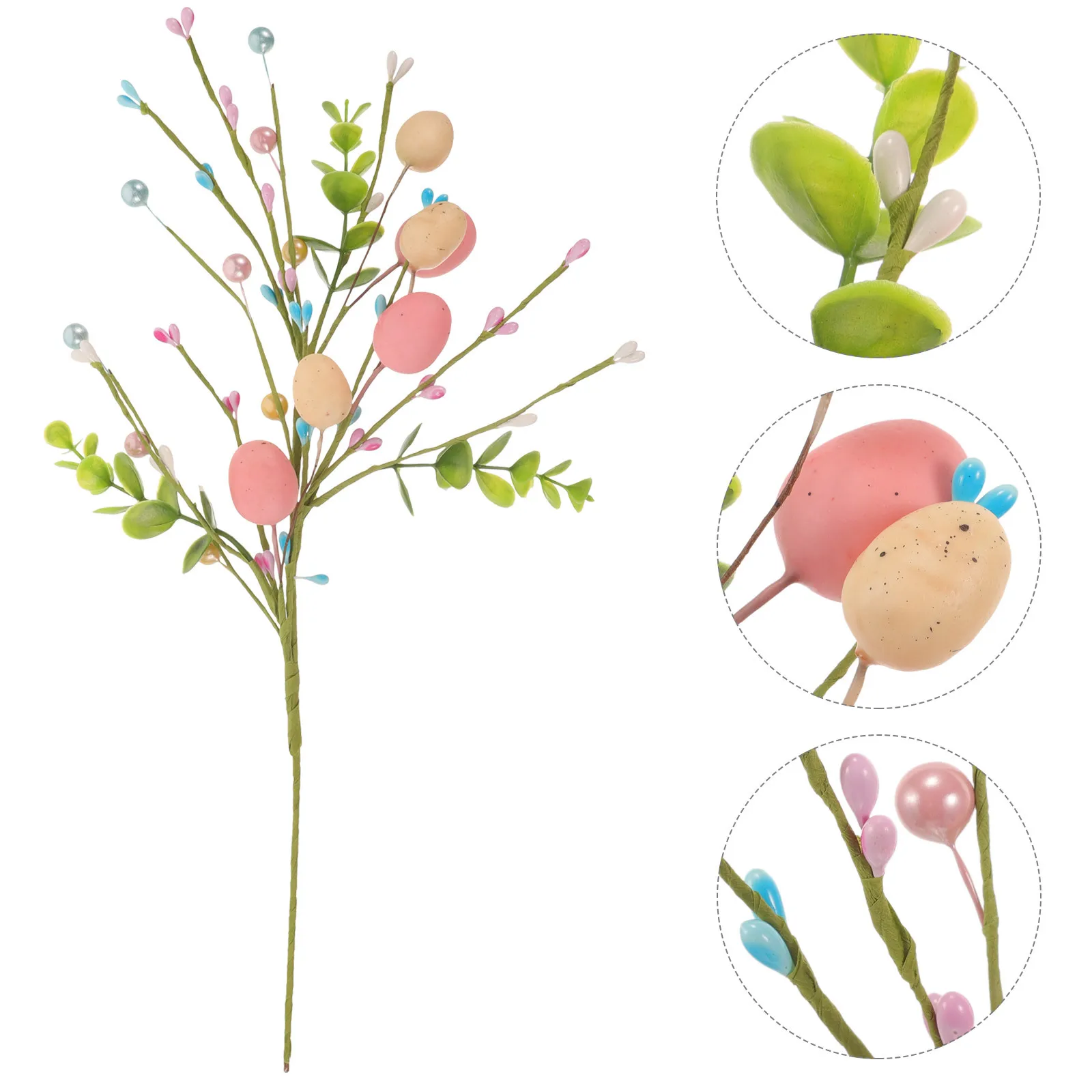Artificial Easter Egg Branch Decorative Picks for Vase Filler Easter Wreath DIY Home Party Centerpiece Simulation Egg Stems
Artificial Easter Egg Branch Decorative Picks for Vase Filler Easter Wreath DIY Home Party Centerpiece Simulation Egg Stems