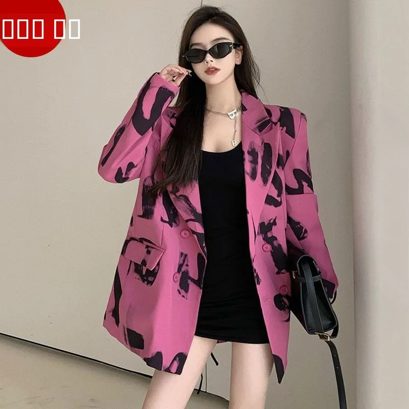 Женский повседневный модный пиджак в гонконгском стиле с буквенным принтом, весна-осень 2024, трендовый двубортный пиджак
Женский повседневный модный пиджак в гонконгском стиле с буквенным принтом, весна-осень 2024, трендовый двубортный пиджак