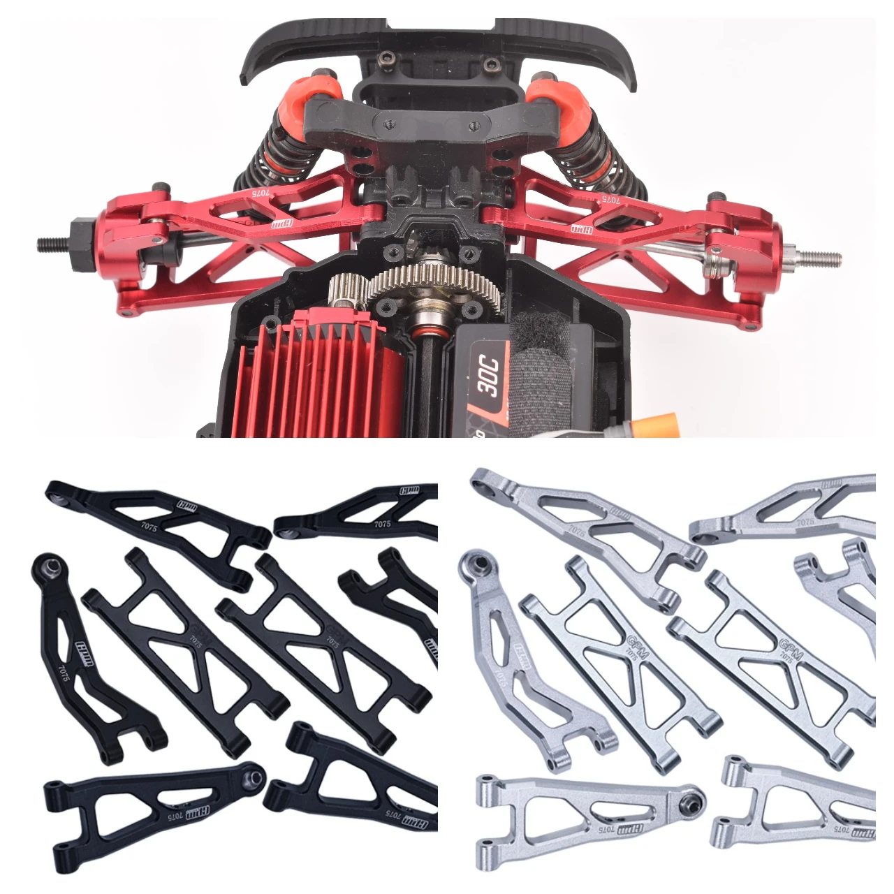 GPM 1/18 Granite Grom Typhon ARRMA For Alu 7075 Front & Rear Suspension Arms Set
GPM 1/18 Granite Grom Typhon ARRMA For Alu 7075 Front & Rear Suspension Arms Set