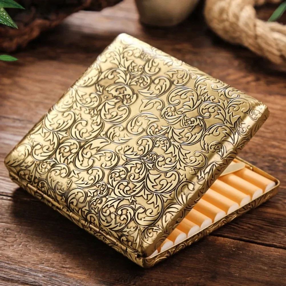 Retro Cigarette Case for 20 Man Cigarettes Copper Hand-carved Cigarette Flick Case Holder Smoking Tools Gifts Smoke Box
Retro Cigarette Case for 20 Man Cigarettes Copper Hand-carved Cigarette Flick Case Holder Smoking Tools Gifts Smoke Box