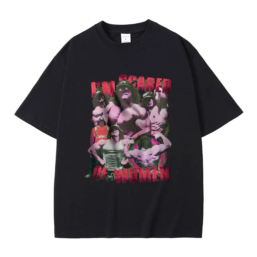I'm Afraid of Women Sam Sulek Pump Cover Gift for Bodybuilder Funny Meme Print T-shirt Men Women Fashion Gothic Oversized Tshirt
I'm Afraid of Women Sam Sulek Pump Cover Gift for Bodybuilder Funny Meme Print T-shirt Men Women Fashion Gothic Oversized Tshirt