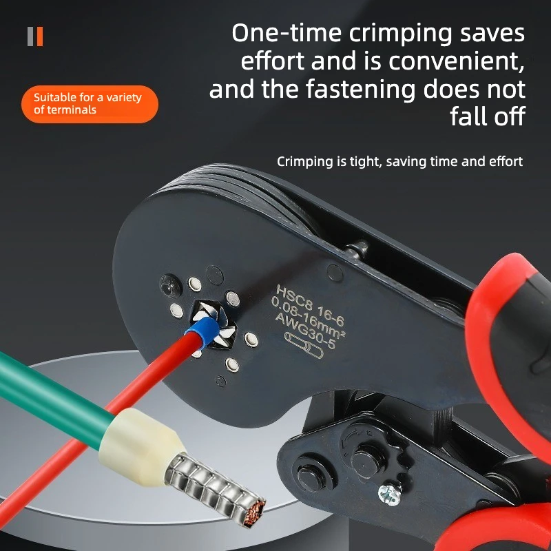 Tubular, Needle Terminal Crimping Clamp, Manual Clamp, Electrical Ratchet Tool Set Crimping Connector
Tubular, Needle Terminal Crimping Clamp, Manual Clamp, Electrical Ratchet Tool Set Crimping Connector