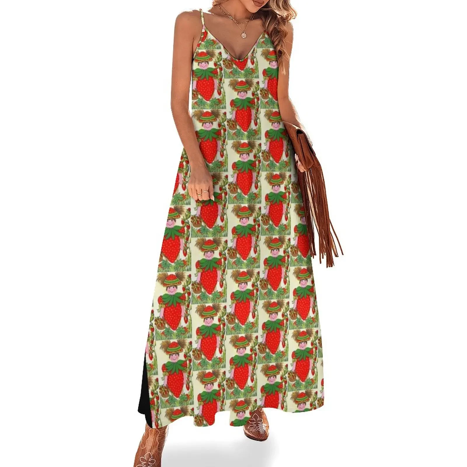 Strawberry Sleeveless Dress dress for women summer dresses with long sleeves clothes women clothing 2025 new arrivals Dress
Strawberry Sleeveless Dress dress for women summer dresses with long sleeves clothes women clothing 2025 new arrivals Dress