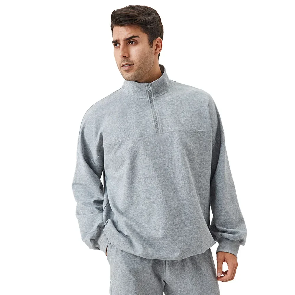 Men Fall and Winter Sports Sweater Running Long Sleeve Sportswear Top Half Zipper Loose Casual Training Fitness Wear Sweatshirt
Men Fall and Winter Sports Sweater Running Long Sleeve Sportswear Top Half Zipper Loose Casual Training Fitness Wear Sweatshirt