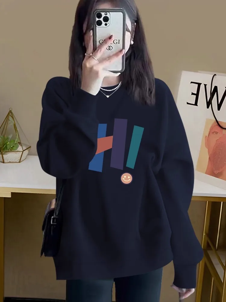 Thickened Long Sleeve Hoodless Vintage Sweatshirt Women's Casual Fashion Fleece Lined Autumn Winter Clothes for Best Friend
Thickened Long Sleeve Hoodless Vintage Sweatshirt Women's Casual Fashion Fleece Lined Autumn Winter Clothes for Best Friend