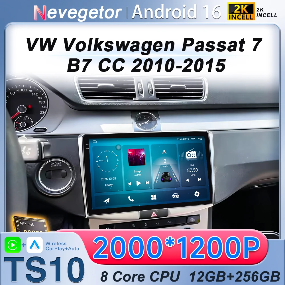 Car Radio Android 16 For VW Volkswagen Passat 7 B7 CC 2010-2015 Multimedia Video Player 2Din Carplay Auto Stereo Autoradio DVD
Car Radio Android 16 For VW Volkswagen Passat 7 B7 CC 2010-2015 Multimedia Video Player 2Din Carplay Auto Stereo Autoradio DVD