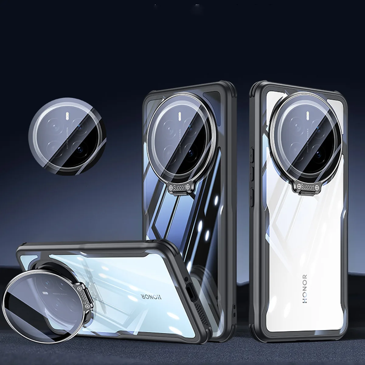 Shockproof Clear Lens Kickstand Case for Honor Magic 7 Pro, Slim Transparent Built-in Glass Camera Protection Phone Cover Funda
Shockproof Clear Lens Kickstand Case for Honor Magic 7 Pro, Slim Transparent Built-in Glass Camera Protection Phone Cover Funda