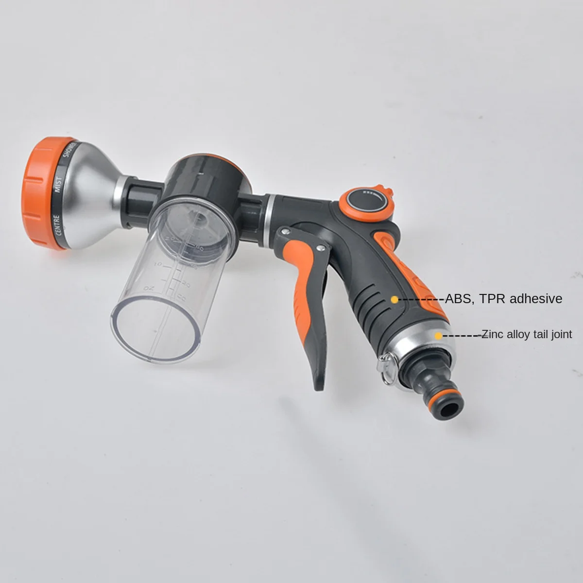 Garden Hose Nozzle,8 Patterns Hose Sprayer High Pressure,Dog Wash,Water Hose Nozzle with Soap Dispenser
Garden Hose Nozzle,8 Patterns Hose Sprayer High Pressure,Dog Wash,Water Hose Nozzle with Soap Dispenser