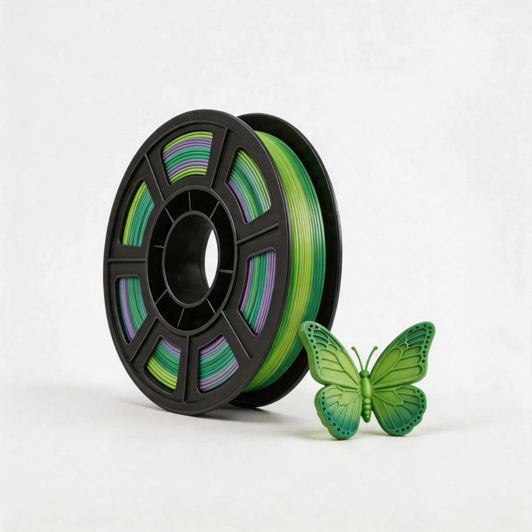 Silk Shiny Rainbow Multi Colored Fast Color Change PLA 3D Printer Filament Bundle, Multi Colored Silk PLA,rainbow forest,250g
Silk Shiny Rainbow Multi Colored Fast Color Change PLA 3D Printer Filament Bundle, Multi Colored Silk PLA,rainbow forest,250g