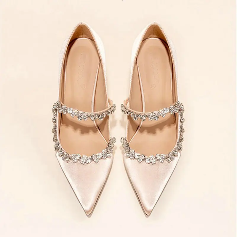 Women's Pumps 2026Fashion Rhinestone French High Heels Designer Champagne Party Banquet Shoes for Women Temperament Wedding Shoe
Women's Pumps 2026Fashion Rhinestone French High Heels Designer Champagne Party Banquet Shoes for Women Temperament Wedding Shoe