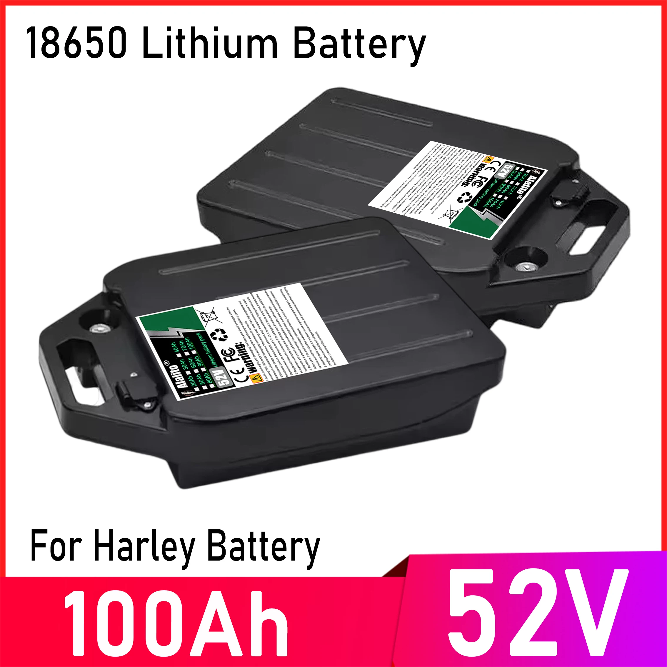 52V 20Ah-100Ah, 18650 lithium battery, suitable for lithium battery packs for motors below 3000W, air freight
52V 20Ah-100Ah, 18650 lithium battery, suitable for lithium battery packs for motors below 3000W, air freight