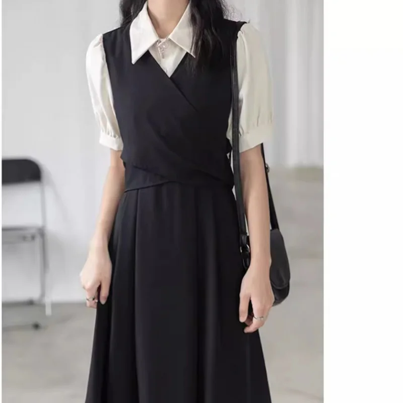 Two-Piece Set College Style Dress Summer Women's Clothing Petite Teacher Qualification Interview Outfit Versatile Women's Dress
Two-Piece Set College Style Dress Summer Women's Clothing Petite Teacher Qualification Interview Outfit Versatile Women's Dress