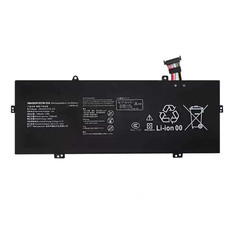 For Huawei MagicBook 2019 VLT-WX0 VLR-W09 New 7565mAh High Capacity Compatible Battery HB4593R1ECW
For Huawei MagicBook 2019 VLT-WX0 VLR-W09 New 7565mAh High Capacity Compatible Battery HB4593R1ECW