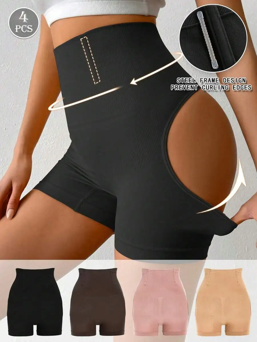 4pcs Women High-Waisted Shaping Shorts Butt Lifting Tummy Control Medium Support Non-Slip Seamless
4pcs Women High-Waisted Shaping Shorts Butt Lifting Tummy Control Medium Support Non-Slip Seamless
