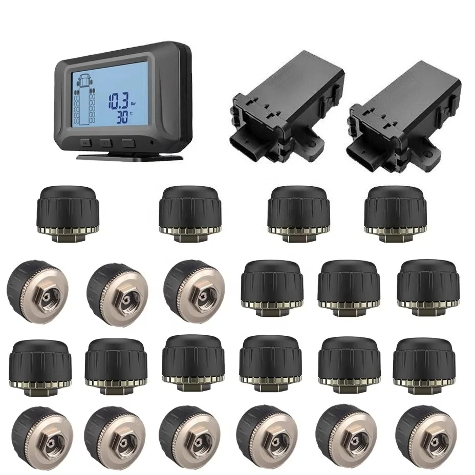 Hot Sale 22 Wheel Tire Pressure Gauge Monitoring System Replacement TPMS for Trailer Truck
Hot Sale 22 Wheel Tire Pressure Gauge Monitoring System Replacement TPMS for Trailer Truck