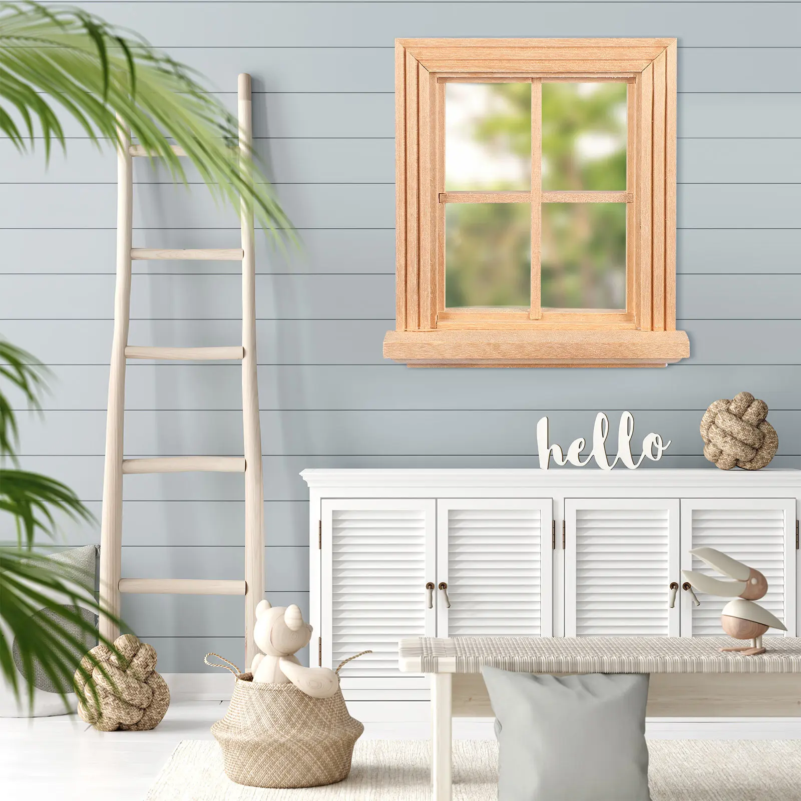 Miniature Window Frame Tiny Wood Furniture Ornament Simple Style for Dollhouse Accessories Children's Room Landscape
Miniature Window Frame Tiny Wood Furniture Ornament Simple Style for Dollhouse Accessories Children's Room Landscape