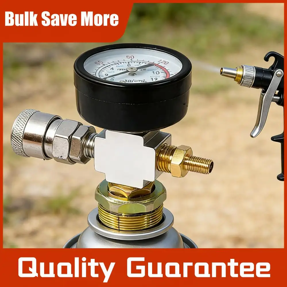 Small Air Tank Pressures Adapter with Gauge Gas Storage Tank Pressures Adapter Portable Air Compressor Accessories for Outdoor
Small Air Tank Pressures Adapter with Gauge Gas Storage Tank Pressures Adapter Portable Air Compressor Accessories for Outdoor