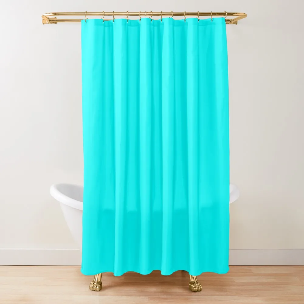 Neon Aqua Blue Bright Electric Fluorescent Color Shower Curtain Bathroom For Shower Shower Bath Curtain
Neon Aqua Blue Bright Electric Fluorescent Color Shower Curtain Bathroom For Shower Shower Bath Curtain