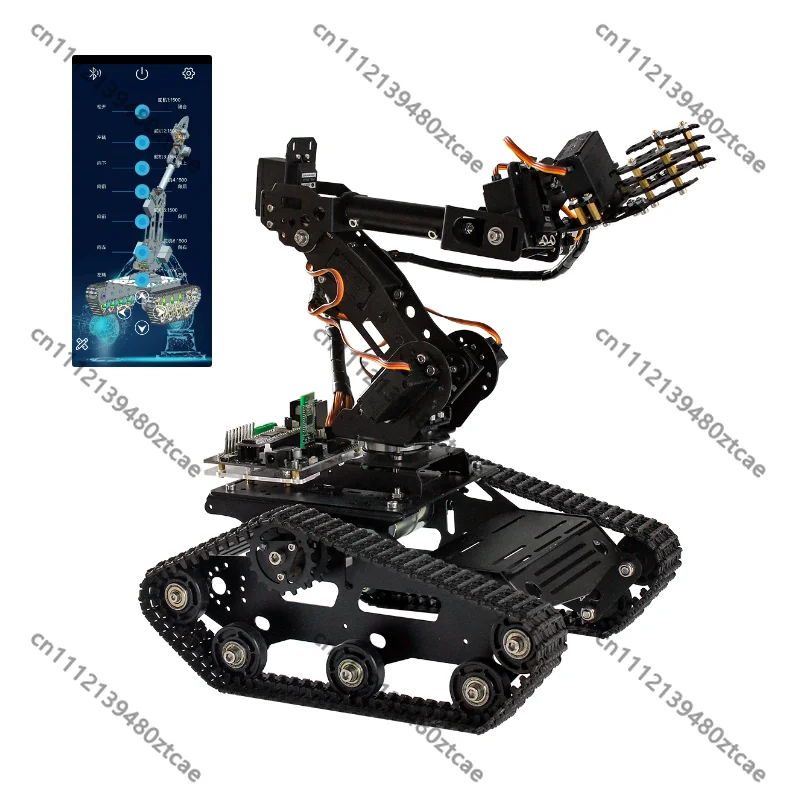 7 DOF Aluminum Robotic Arm Tracked Car, Robot Model for Maker Education
7 DOF Aluminum Robotic Arm Tracked Car, Robot Model for Maker Education