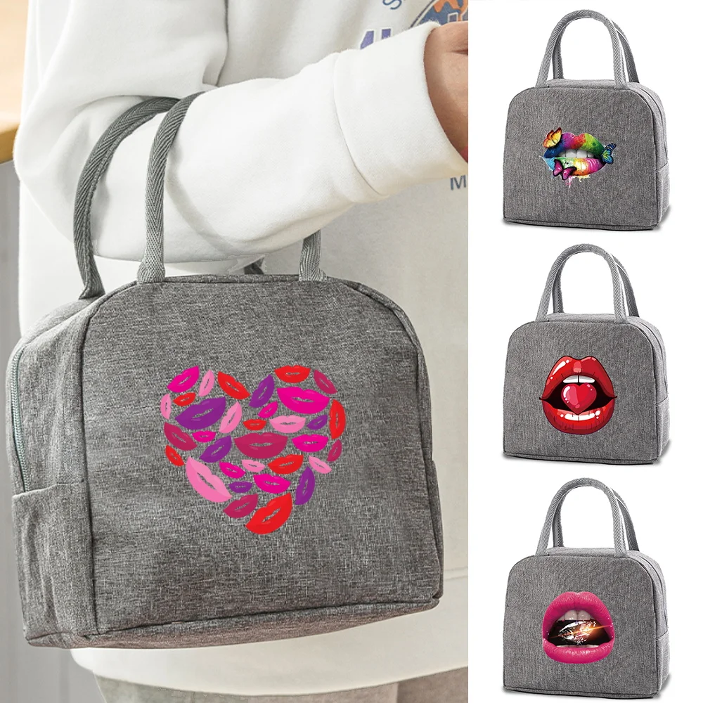 Multifunctional New Insulated Lunch Bag Fashion Mouth Pattern Printing Unisex Large-capacity City Workers Lunch Bag.
Multifunctional New Insulated Lunch Bag Fashion Mouth Pattern Printing Unisex Large-capacity City Workers Lunch Bag.