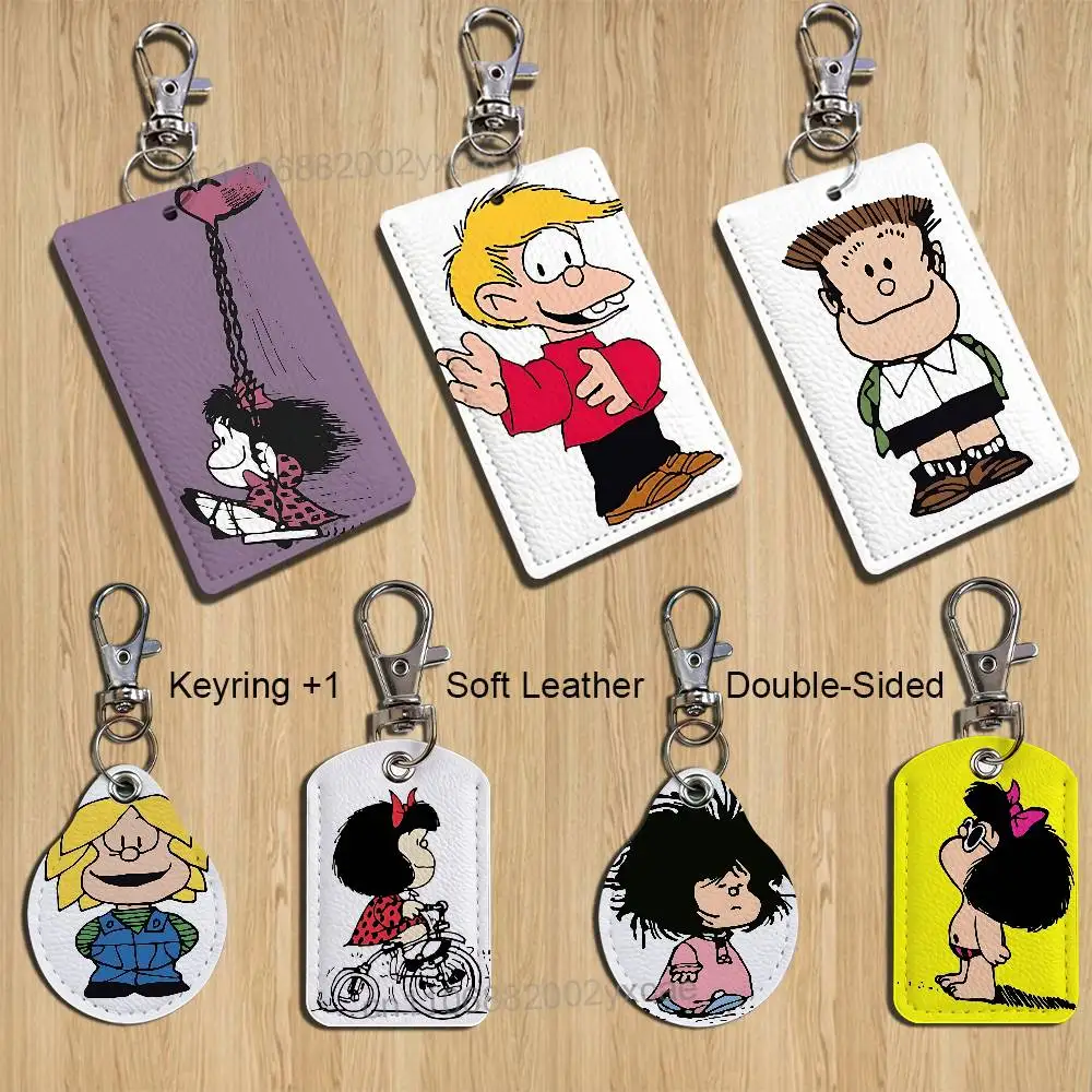 Art Felipe Mafalda Manolito Rectangle ID Card Case Keychain Access Card Bag Key Tag Ring Leather Card Holder Key Ring Access
Art Felipe Mafalda Manolito Rectangle ID Card Case Keychain Access Card Bag Key Tag Ring Leather Card Holder Key Ring Access