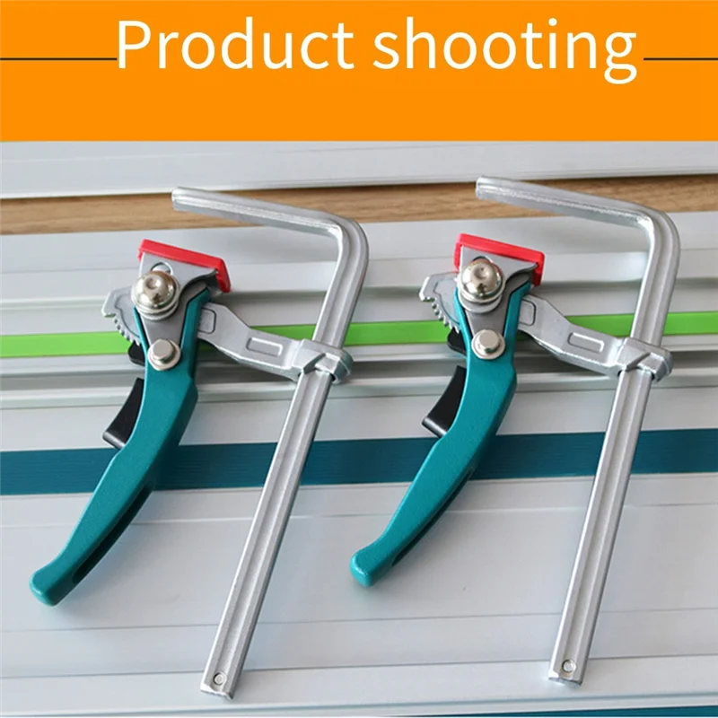 Cyan Handle Quick Ratchet Track Clamp Woodworking Track Clamp Cyan Ratchet Track Clamp-AA70
Cyan Handle Quick Ratchet Track Clamp Woodworking Track Clamp Cyan Ratchet Track Clamp-AA70