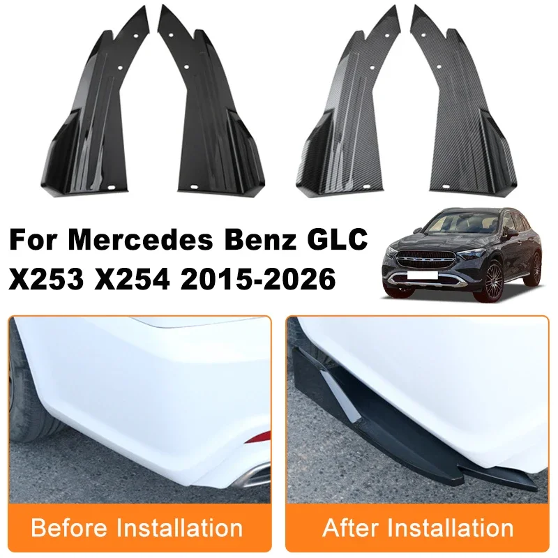 Car Rear Bumper Spoiler Lip Diffuser Side Skirt Splitter Wrap Angle Anti-Crash For Mercedes Benz GLC X253 X254 2015-2026 2016
Car Rear Bumper Spoiler Lip Diffuser Side Skirt Splitter Wrap Angle Anti-Crash For Mercedes Benz GLC X253 X254 2015-2026 2016