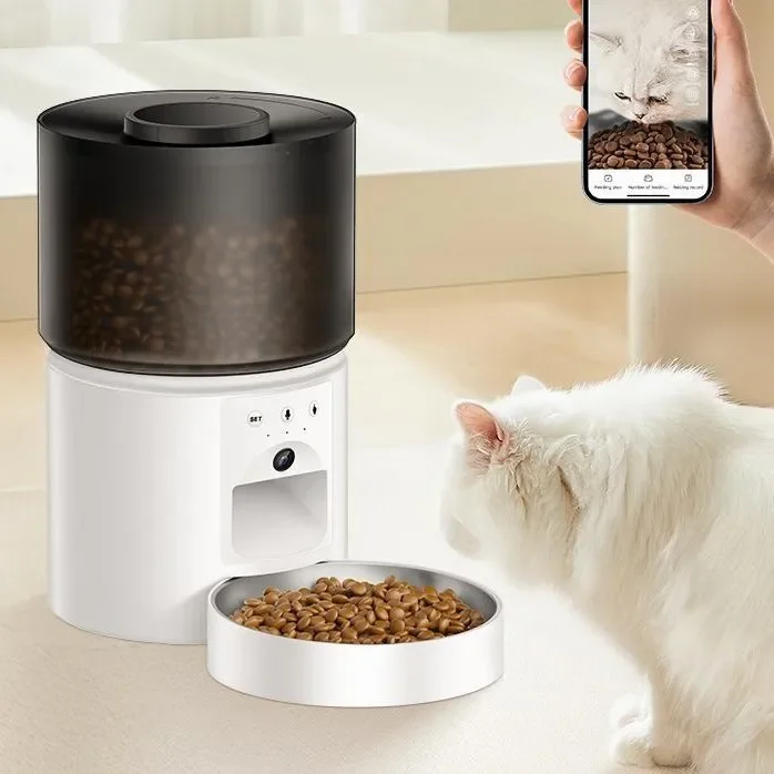 3L Pet Intelligent Feeder Camera HD Live Video Cat and Dog Food Automatic Feeding Machine for Regular and Quantitative Remote
3L Pet Intelligent Feeder Camera HD Live Video Cat and Dog Food Automatic Feeding Machine for Regular and Quantitative Remote