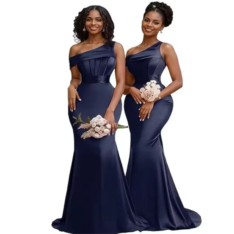Customized Trumpet Bridesmaid Dresses For Women Mermaid One Shoulder Long Sleeveless Orange Wedding Party Dress Maid Of Honor
Customized Trumpet Bridesmaid Dresses For Women Mermaid One Shoulder Long Sleeveless Orange Wedding Party Dress Maid Of Honor