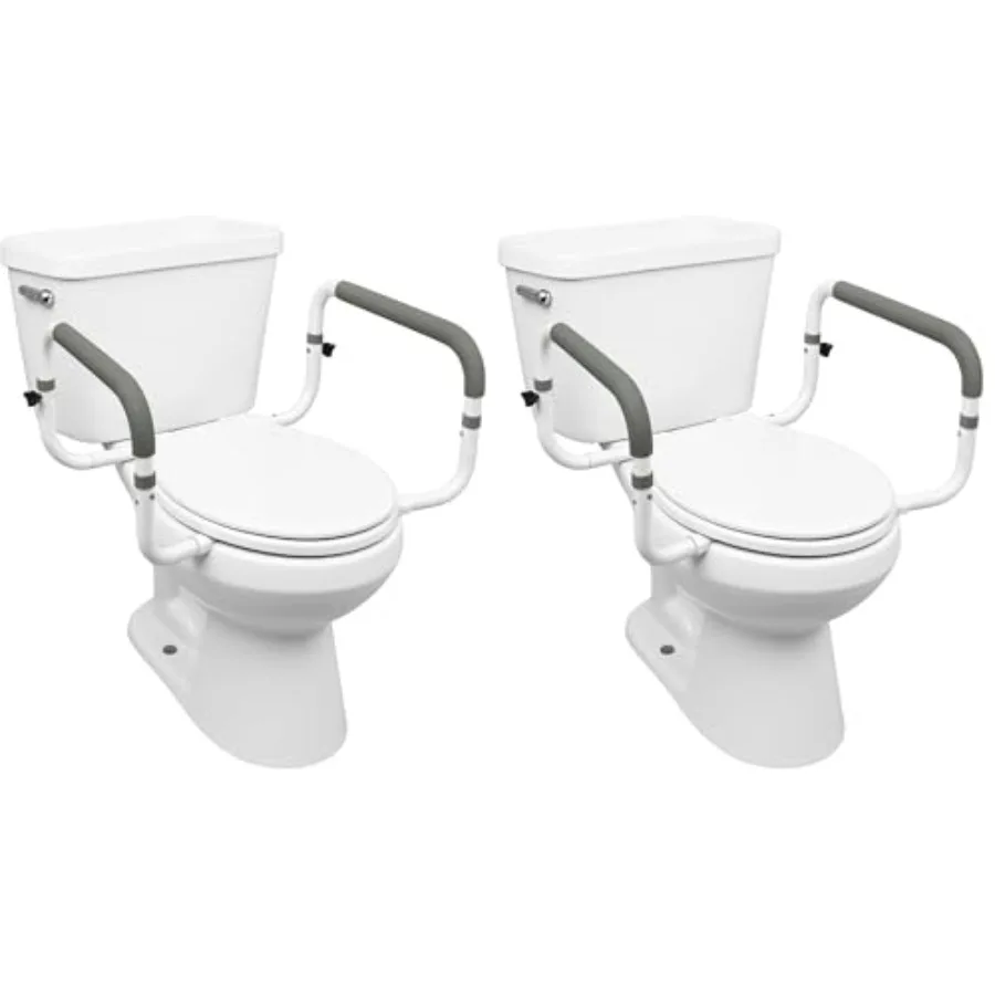 Carex Toilet Safety Frame - Toilet's Safety Rails with Adjustable Width - Toilet Rails for Elderly Handicap Home Health Care Eq
Carex Toilet Safety Frame - Toilet's Safety Rails with Adjustable Width - Toilet Rails for Elderly Handicap Home Health Care Eq