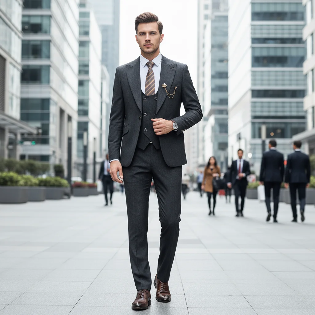 ST Cassy High-end Brand Formal Business 3-piece high quality Men's Suits Single Breasted Solid Color Slim Fit wedding Suit
ST Cassy High-end Brand Formal Business 3-piece high quality Men's Suits Single Breasted Solid Color Slim Fit wedding Suit