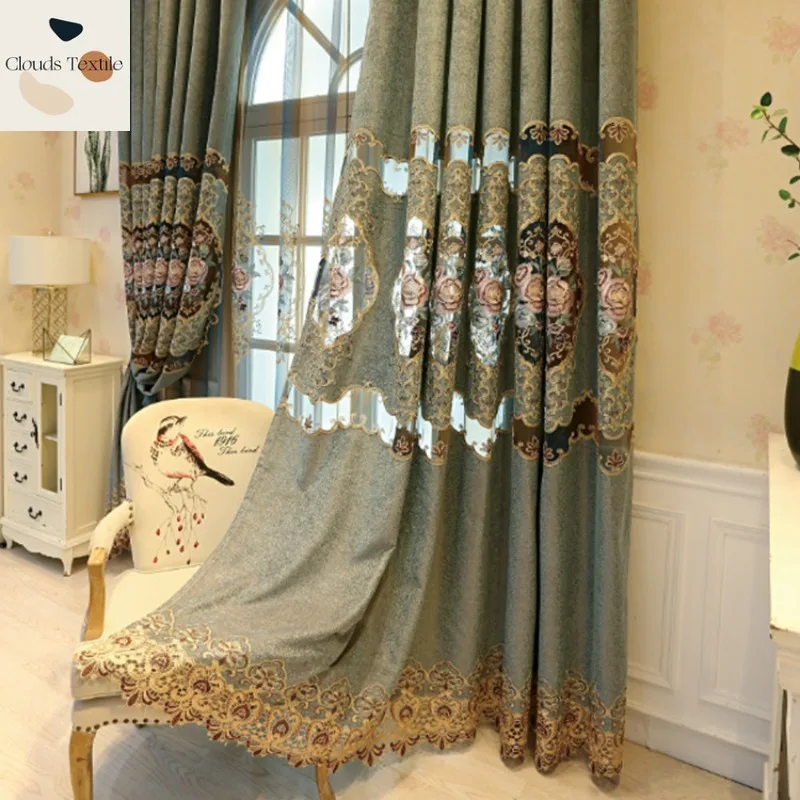 Custom Size!!European Chenille Hollow Embroidered Peony Luxurious Atmospheric Curtains for Living Dining Room Bedroom Decor
Custom Size!!European Chenille Hollow Embroidered Peony Luxurious Atmospheric Curtains for Living Dining Room Bedroom Decor