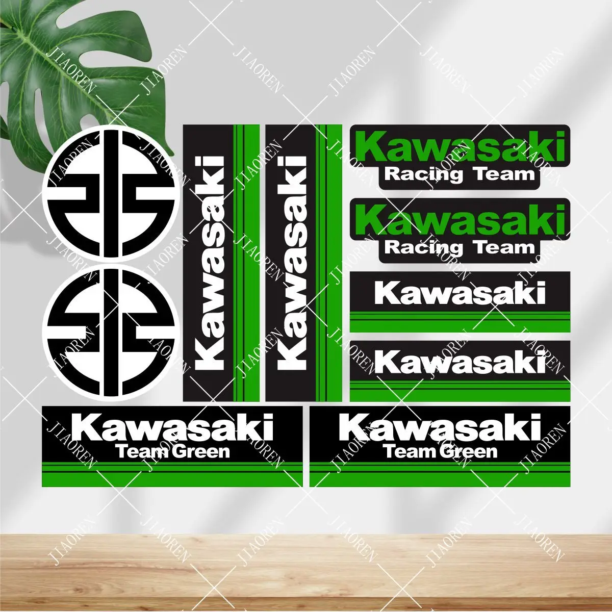 Виниловая наклейка Kawasaki с логотипом, мотоциклетный бак, шлем, зеленая наклейка, набор # 6
Виниловая наклейка Kawasaki с логотипом, мотоциклетный бак, шлем, зеленая наклейка, набор # 6
