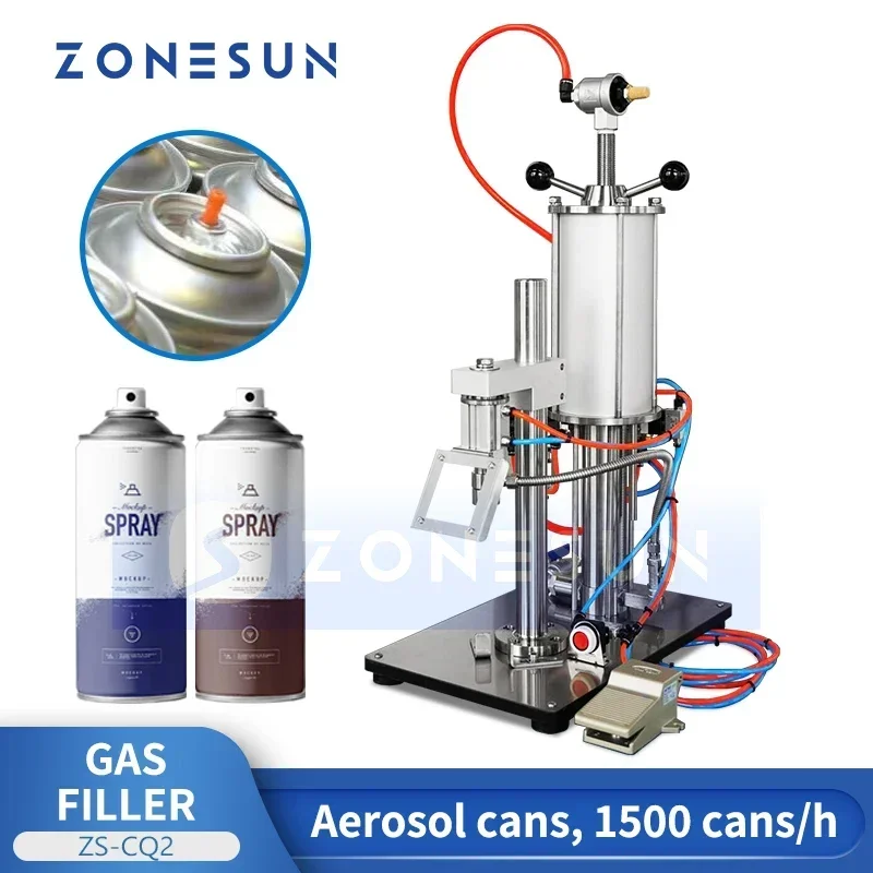 Zonesun Aerosol Can Gas Filler Aerosol Gas Filling Machine Spray Paint Refill Machine Spray Can Filling Equipment ZS-CQ2
Zonesun Aerosol Can Gas Filler Aerosol Gas Filling Machine Spray Paint Refill Machine Spray Can Filling Equipment ZS-CQ2