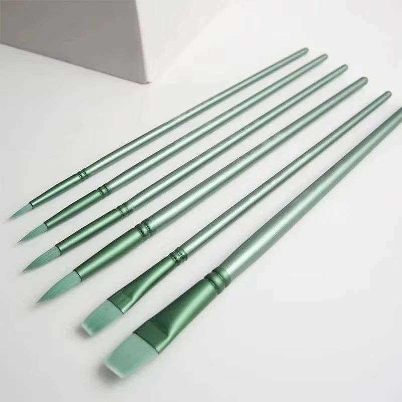 4/6 pcs Watercolor Brush Pointed Round Flat Head Soft Hair Beginner's Art Student Hand Drawn Watercolor Nylon Painting Material
4/6 pcs Watercolor Brush Pointed Round Flat Head Soft Hair Beginner's Art Student Hand Drawn Watercolor Nylon Painting Material