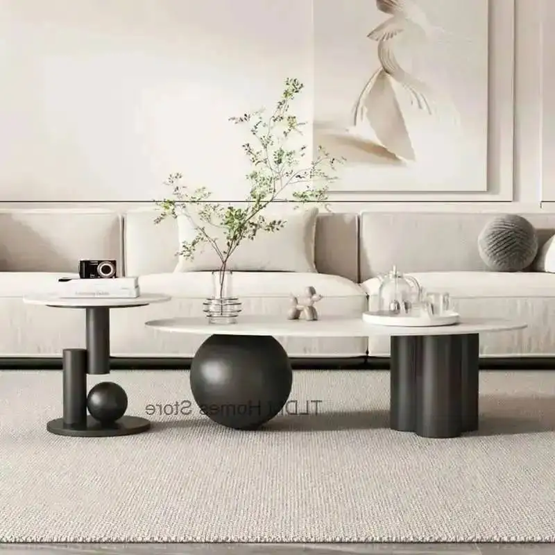Light Slate Coffee Luxury Table Combination Table Living Room Modern Home Small Italian Apartment Sofa Side Simple Oval Tables
Light Slate Coffee Luxury Table Combination Table Living Room Modern Home Small Italian Apartment Sofa Side Simple Oval Tables