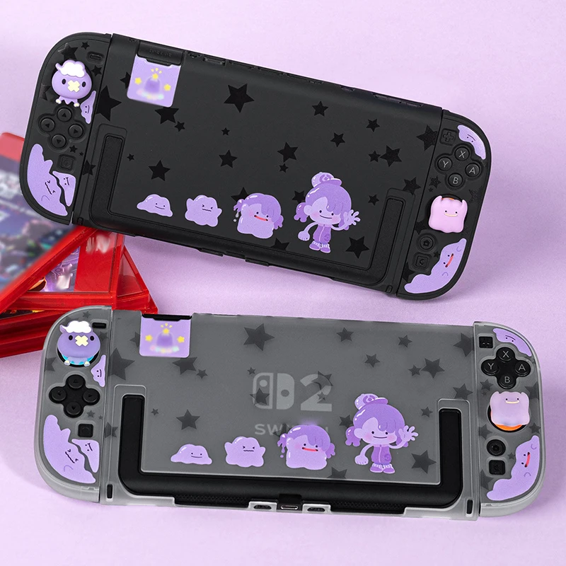 Anime Switch 2 Case Cool Black Game Protective Shell For Nintendo Switch 2 NS2 Dock-able Split Hard PC Cover with Thumb Grip Cap
Anime Switch 2 Case Cool Black Game Protective Shell For Nintendo Switch 2 NS2 Dock-able Split Hard PC Cover with Thumb Grip Cap