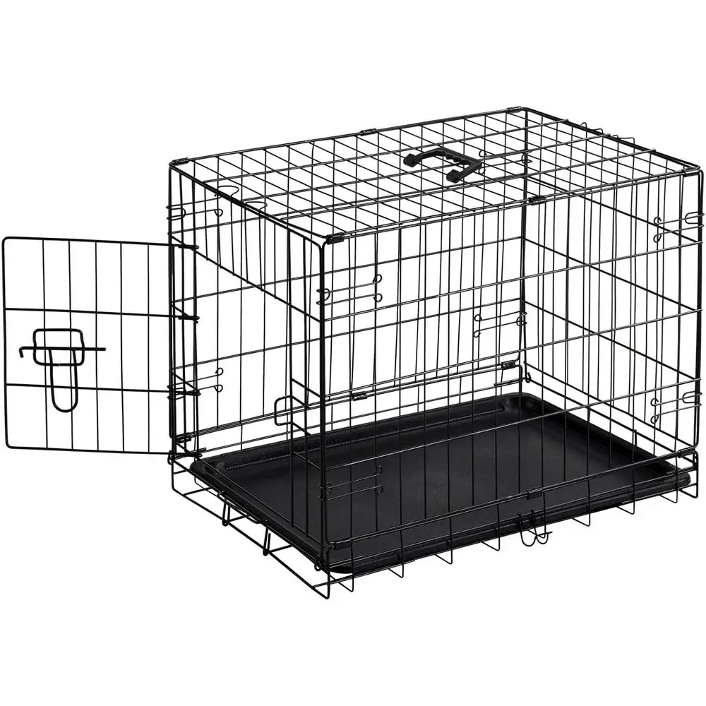 24 Inch Single Door Dog Crate, Metal Pet Kennel with Secure Lock, Removable Tray, Portable Puppy Cage, Ideal for Training & Trav
24 Inch Single Door Dog Crate, Metal Pet Kennel with Secure Lock, Removable Tray, Portable Puppy Cage, Ideal for Training & Trav