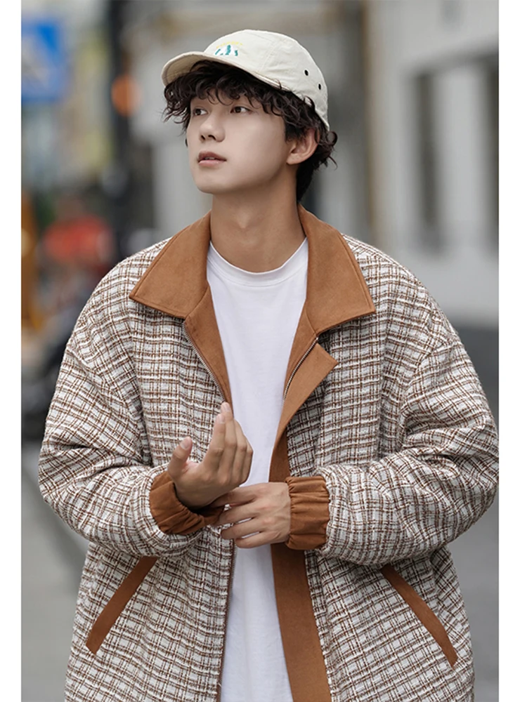 Double-Sided Wear Brown Suede Jaet Men's Autumn Sle Quilted Zipper Closure Loose Fit Faionable Youth Polyester Jaet
Double-Sided Wear Brown Suede Jaet Men's Autumn Sle Quilted Zipper Closure Loose Fit Faionable Youth Polyester Jaet