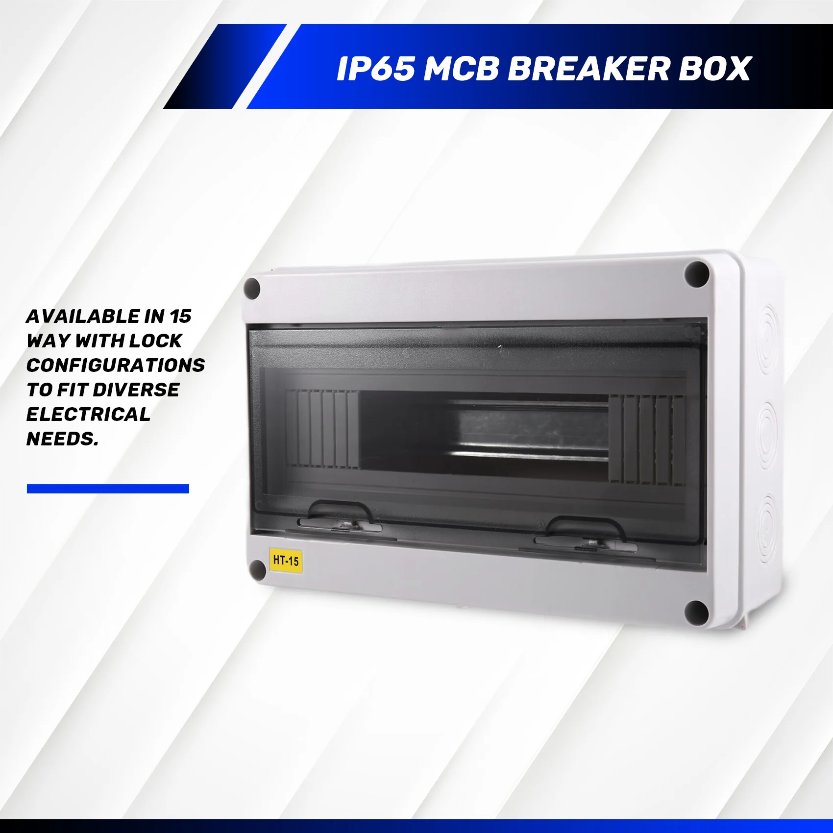 AWAH HT Series Junction Box 15WAY PC IP65 Waterproof Distribution Box Outdoor Plastic Electrical HT-15Way Forcircuit Breaker
AWAH HT Series Junction Box 15WAY PC IP65 Waterproof Distribution Box Outdoor Plastic Electrical HT-15Way Forcircuit Breaker