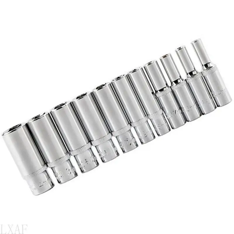 LXAF 11pcs Adapter Adapter Growen Hears Heads Ratchet Tool 4-14 мм для драйверов
LXAF 11pcs Adapter Adapter Growen Hears Heads Ratchet Tool 4-14 мм для драйверов