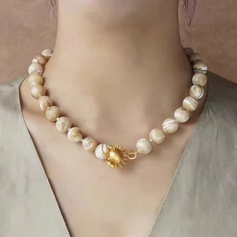 Jenny&dave Three Dimensional Sun Buckle Horseshoe Screw Bead Necklace Collarbone Chain Jewelry Necklace Necklaces For Women
Jenny&dave Three Dimensional Sun Buckle Horseshoe Screw Bead Necklace Collarbone Chain Jewelry Necklace Necklaces For Women