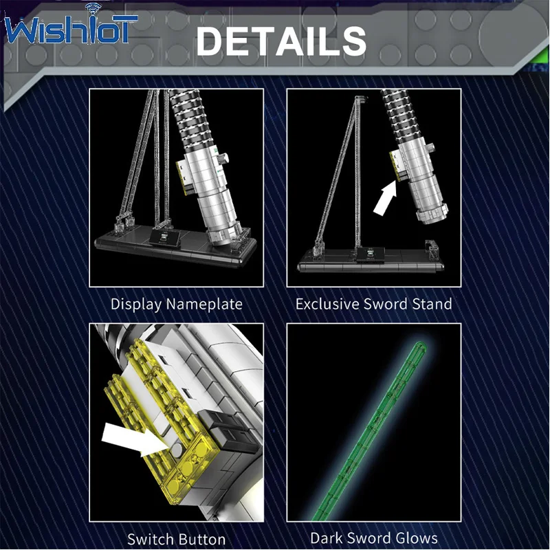 Lightsaber MOC Building Blocks With Light Movie Series Puzzle Game Toys Assembled Sword Collectible Model Bricks Boys DIY Gifts
Lightsaber MOC Building Blocks With Light Movie Series Puzzle Game Toys Assembled Sword Collectible Model Bricks Boys DIY Gifts