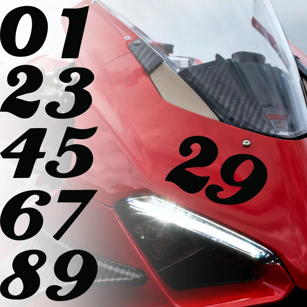 1pc Black Number Motocycle Stickers Waterproof for DIY Helmet Fender Fuel Tank Fairing Scooter Bike Self-adhesive Vinyl Decals
1pc Black Number Motocycle Stickers Waterproof for DIY Helmet Fender Fuel Tank Fairing Scooter Bike Self-adhesive Vinyl Decals