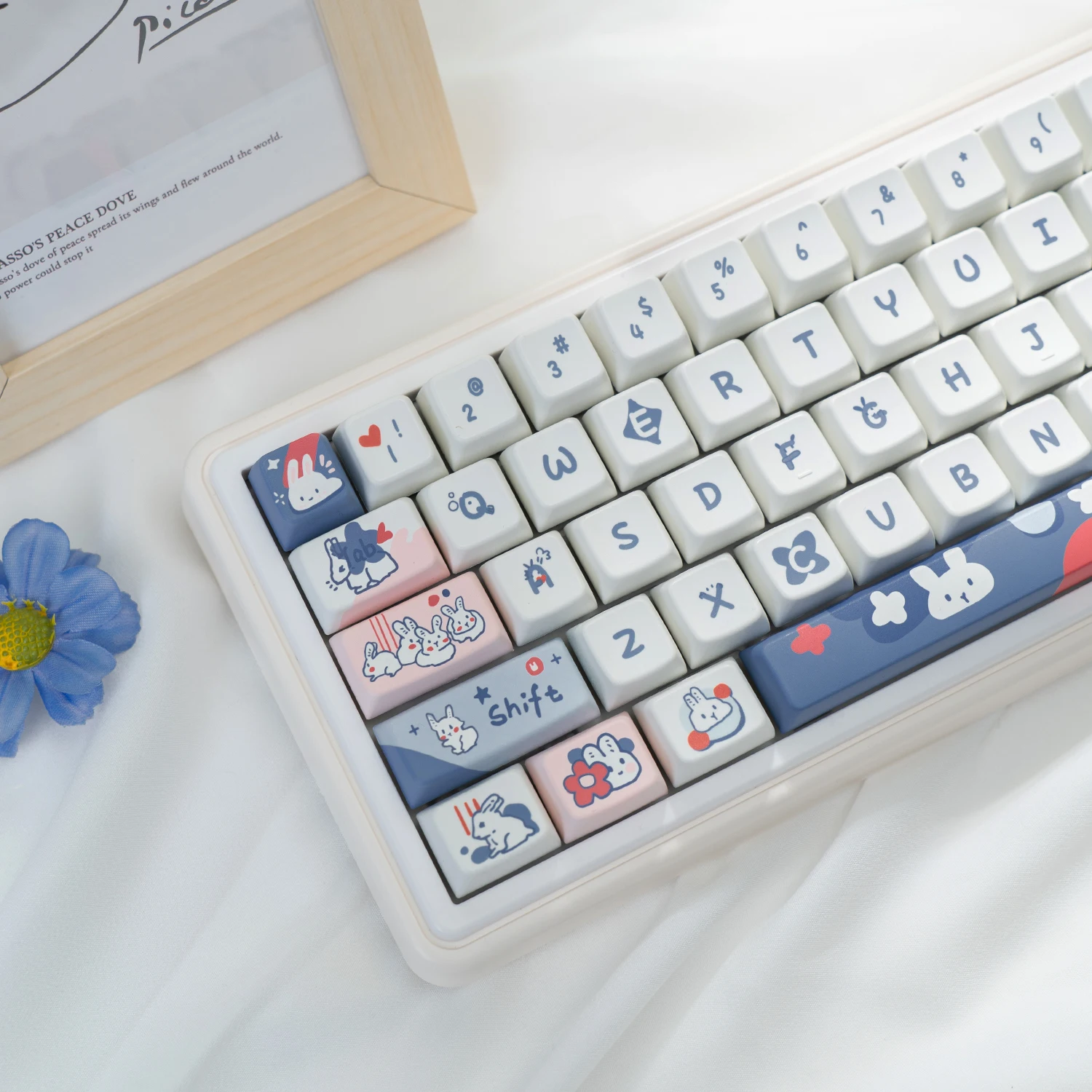 Toffee Rabbit Keycap MDA Blue Cute Mechanical Keyboard for PBT Sublimation 68 75 84 87 98 108
Toffee Rabbit Keycap MDA Blue Cute Mechanical Keyboard for PBT Sublimation 68 75 84 87 98 108
